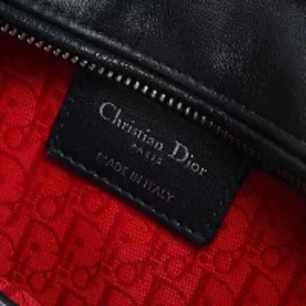 Christian Dior Lady Leather Shoulder Bag Black - Picture 11 of 13